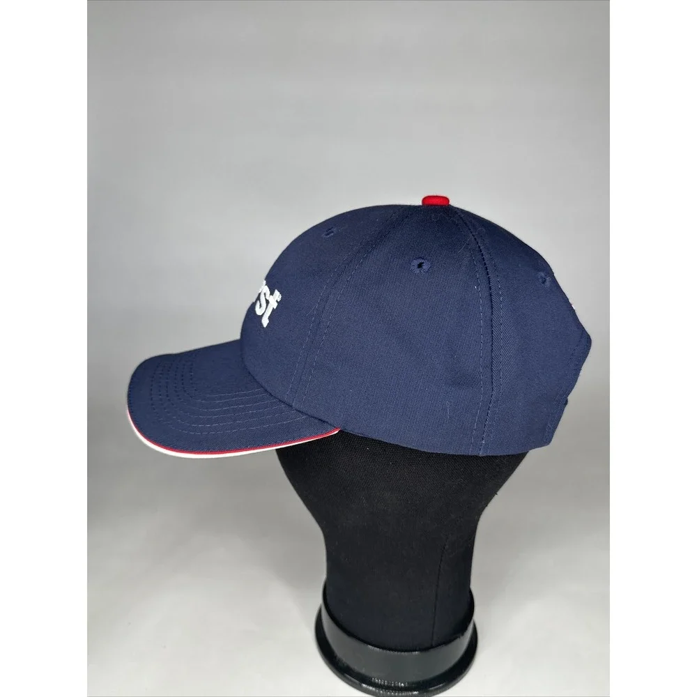 Garst Seed Baseball Hat Adult Blue Strapback Hook Loop American Flag Agriculture